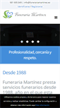 Mobile Screenshot of funerariamartinez.es