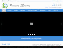 Tablet Screenshot of funerariamartinez.es